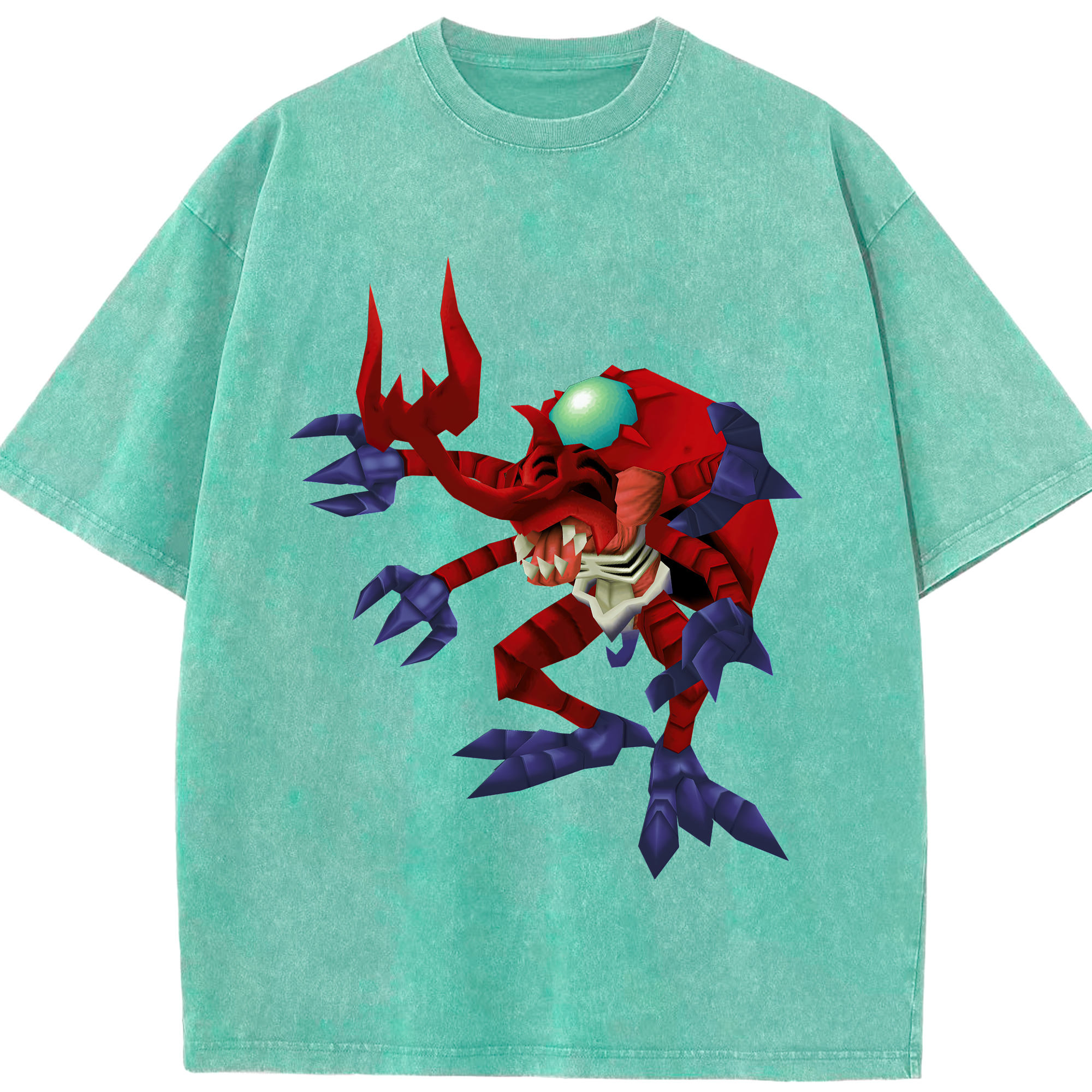 （画像用） Digimon デジタルモンスター/デジモン 綿100% ヴィンテージ風 半袖Tシャツ（フロントプリント）